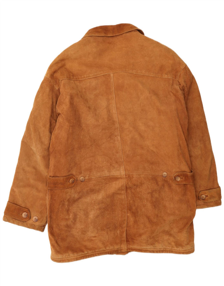 Мужская замшевая куртка VINTAGE IT 52 XL Бежевая кожаная