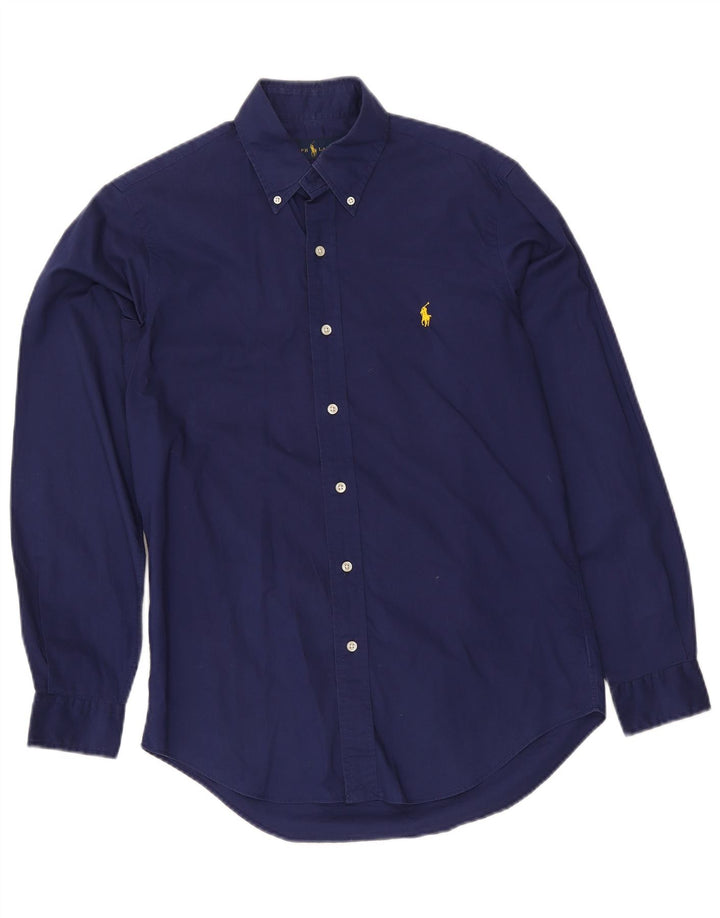 Мужская рубашка Ralph Lauren, маленькая, темно-синяя