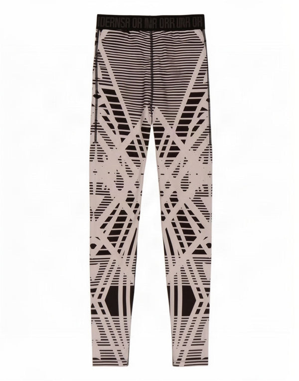 Женские леггинсы с рисунком Under Armour UK 4 XS, черные с геометрическим рисунком