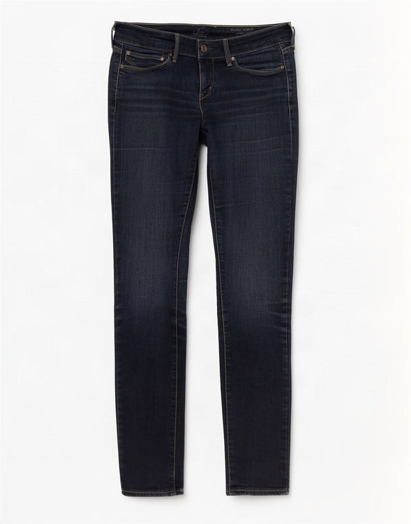 Женские джинсы скинни с низкой талией Levi's W28 L32, синий хлопок