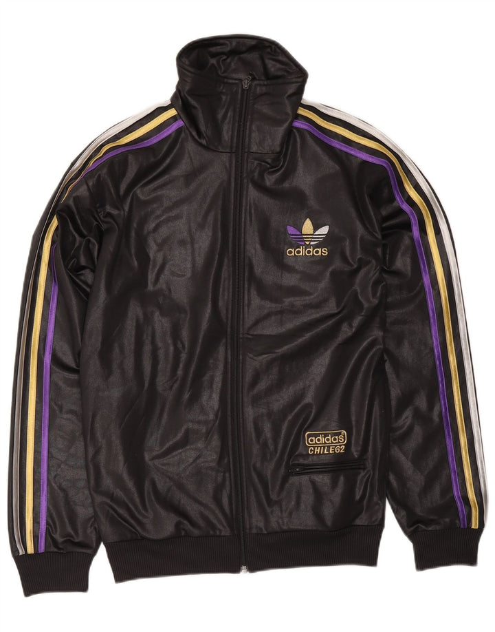 Adidas Мужской спортивный костюм с графическим рисунком, верхняя куртка, маленький черный полиэстер