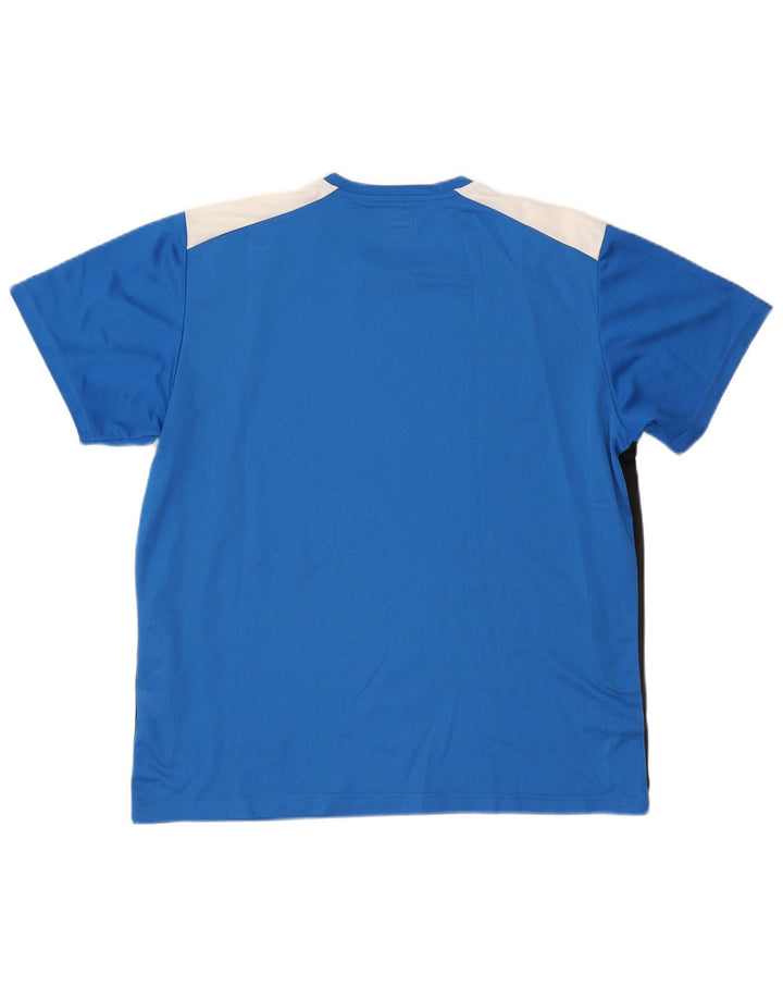 Мужская футболка Puma Top XL синяя с цветными блоками
