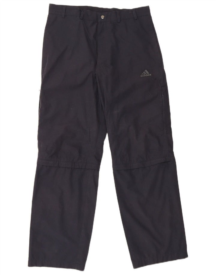 Мужские прямые брюки-карго Adidas Medium W32 L31 Темно-синий полиэстер