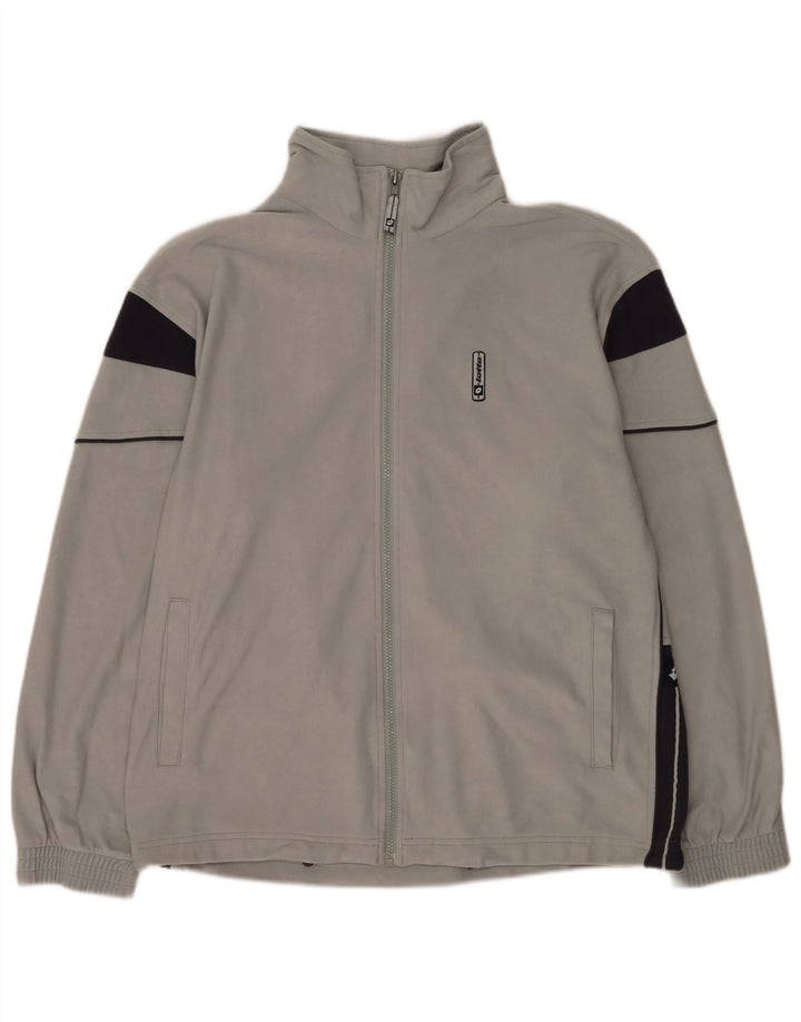 Мужской спортивный костюм Lotto, большая куртка из серого полиэстера