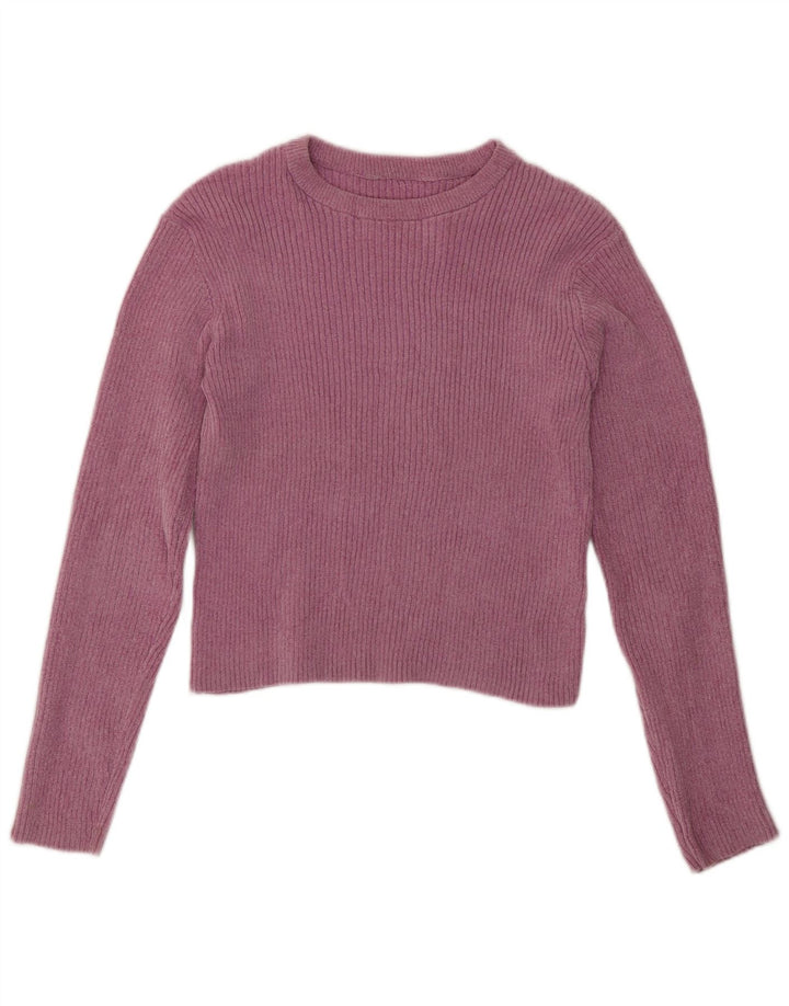 Укороченный топ с длинными рукавами для девочек Marks & Spencer, 13–14 лет, розовый полиэстер