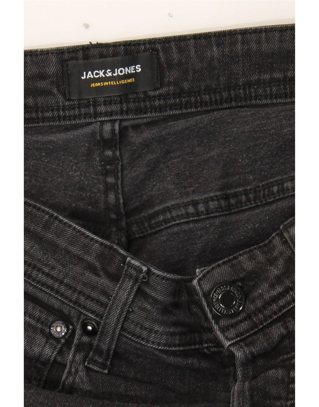 JACK & JONES Mens Slim Jeans W32 L27 Black Cotton Vintage Jack & Jones and Second-Hand Jack & Jones from Messina Hembry 