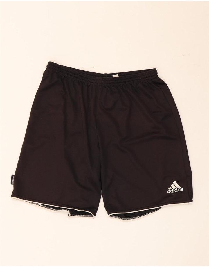 Мужские спортивные шорты Adidas Climalite, большие черные из полиэстера