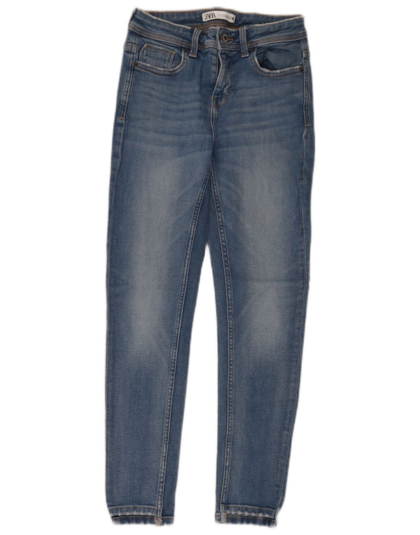 Женские джинсы скинни Zara EU 36 XS W26 L28 синие