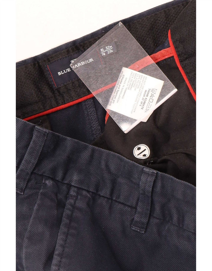 Мужские прямые брюки чинос Marks & Spencer Blue Harbour W32 L29 темно-синие