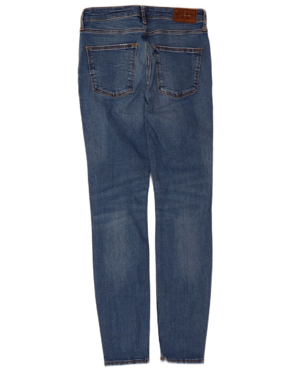 Женские джинсы скинни Zara EU 38, маленькие W28 L28, синие, хлопок