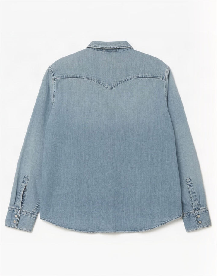 Мужская джинсовая рубашка стандартного кроя Levi's XL, синяя