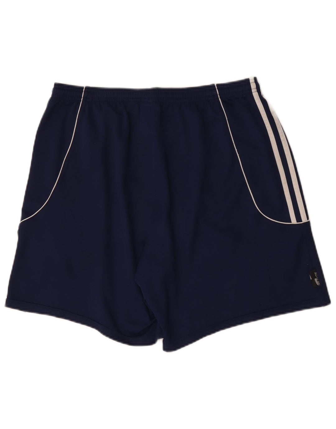 Женские спортивные шорты Adidas Climalite UK 14, большие темно-синие, полиэстер