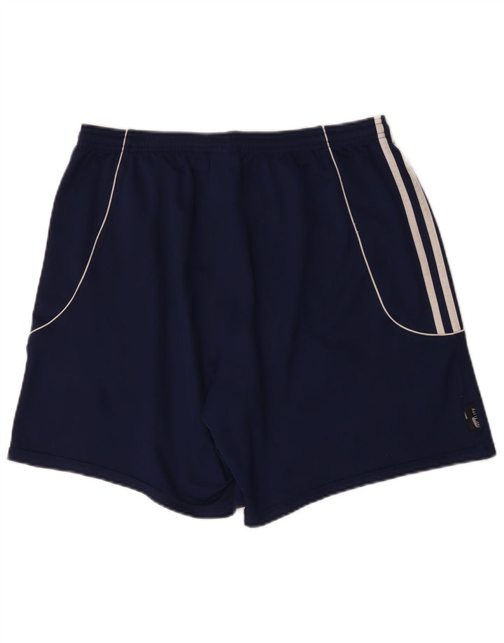 Женские спортивные шорты Adidas Climalite UK 14, большие темно-синие, полиэстер