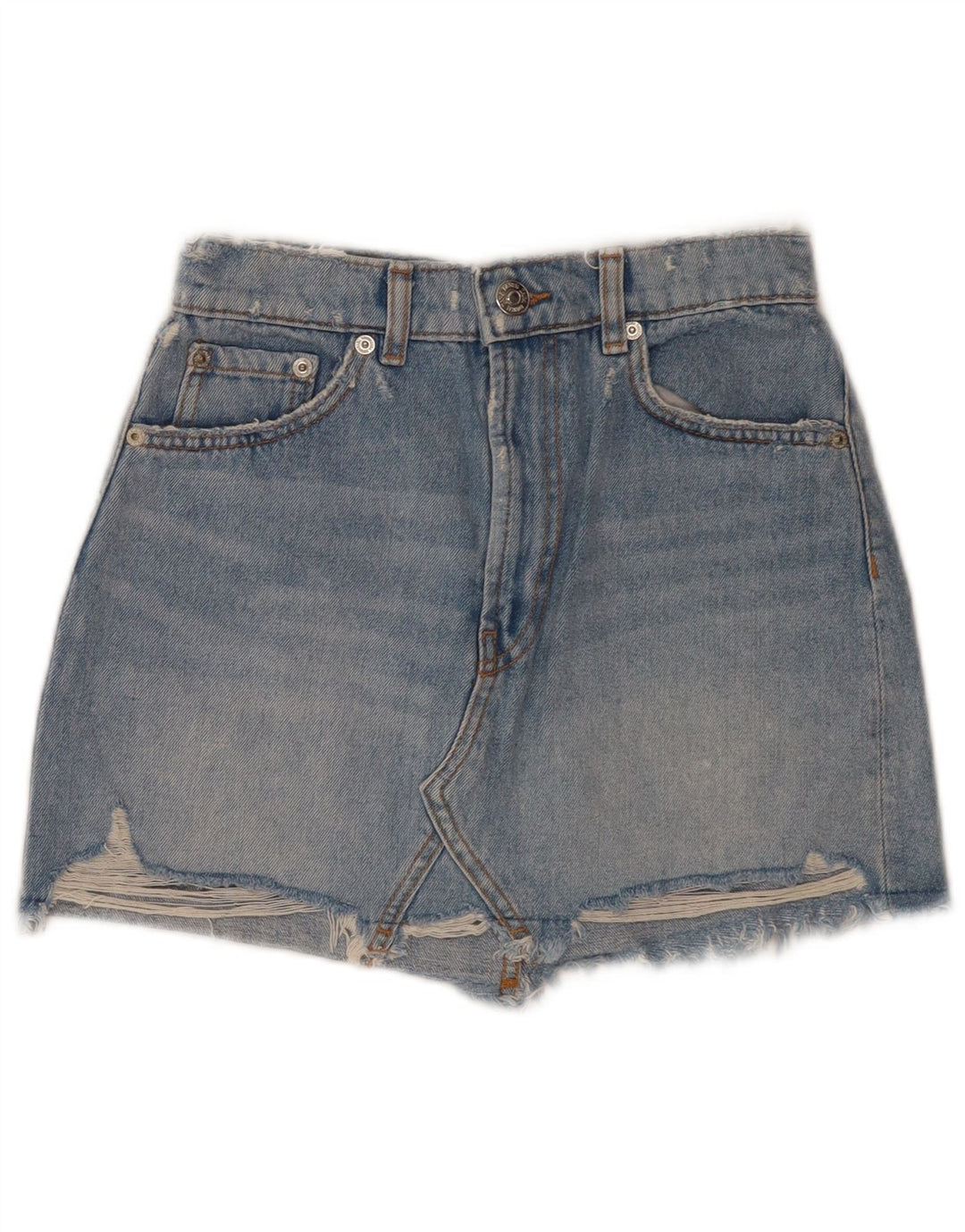 Женские джинсовые шорты Zara, маленькие W26, синие