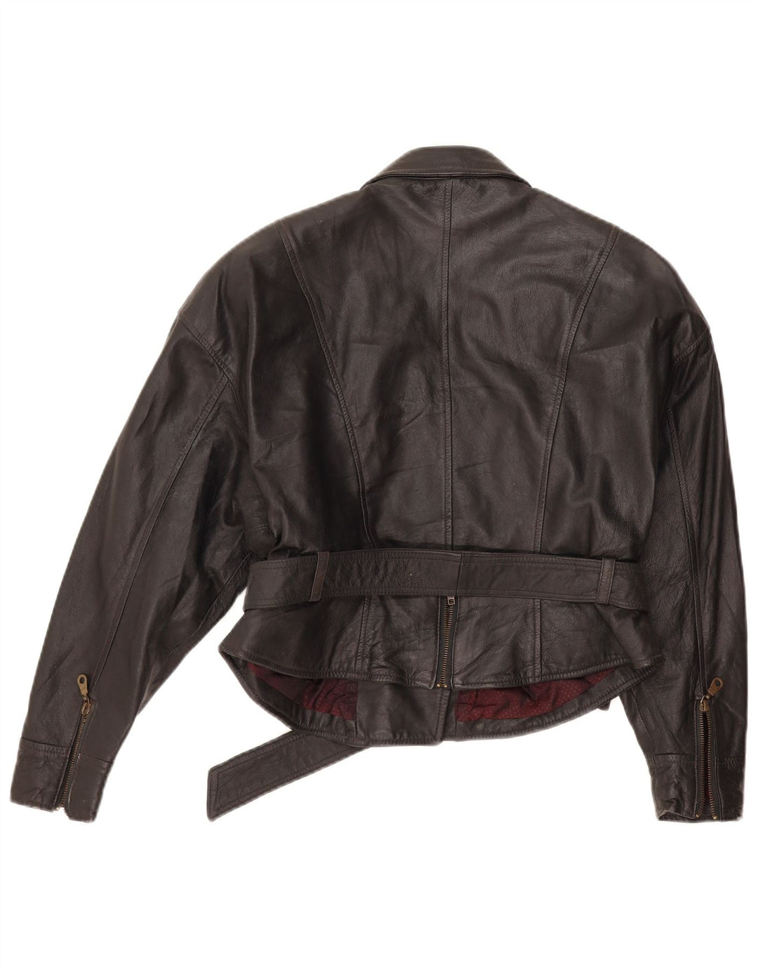 Винтажная женская кожаная косуха IT 44 Medium Black Leather