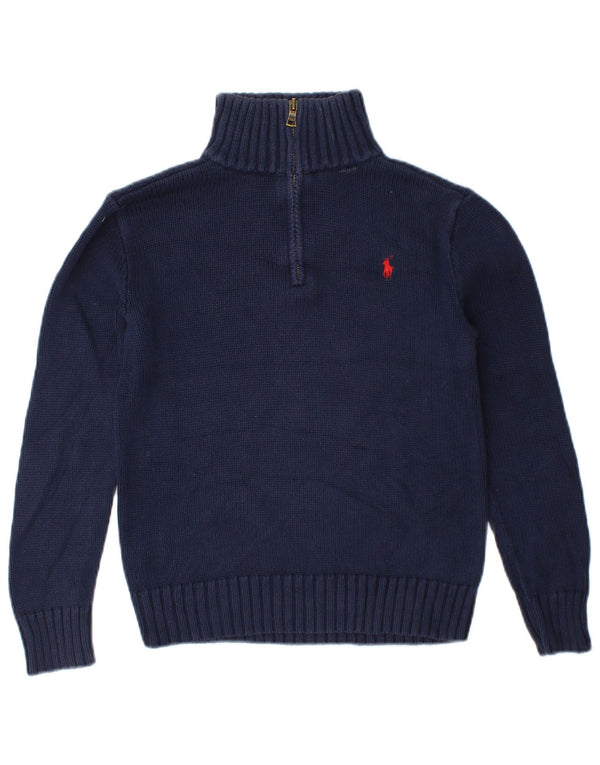Джемпер с воротником на молнии для мальчиков Polo Ralph Lauren, 10–11 лет, средний, темно-синий