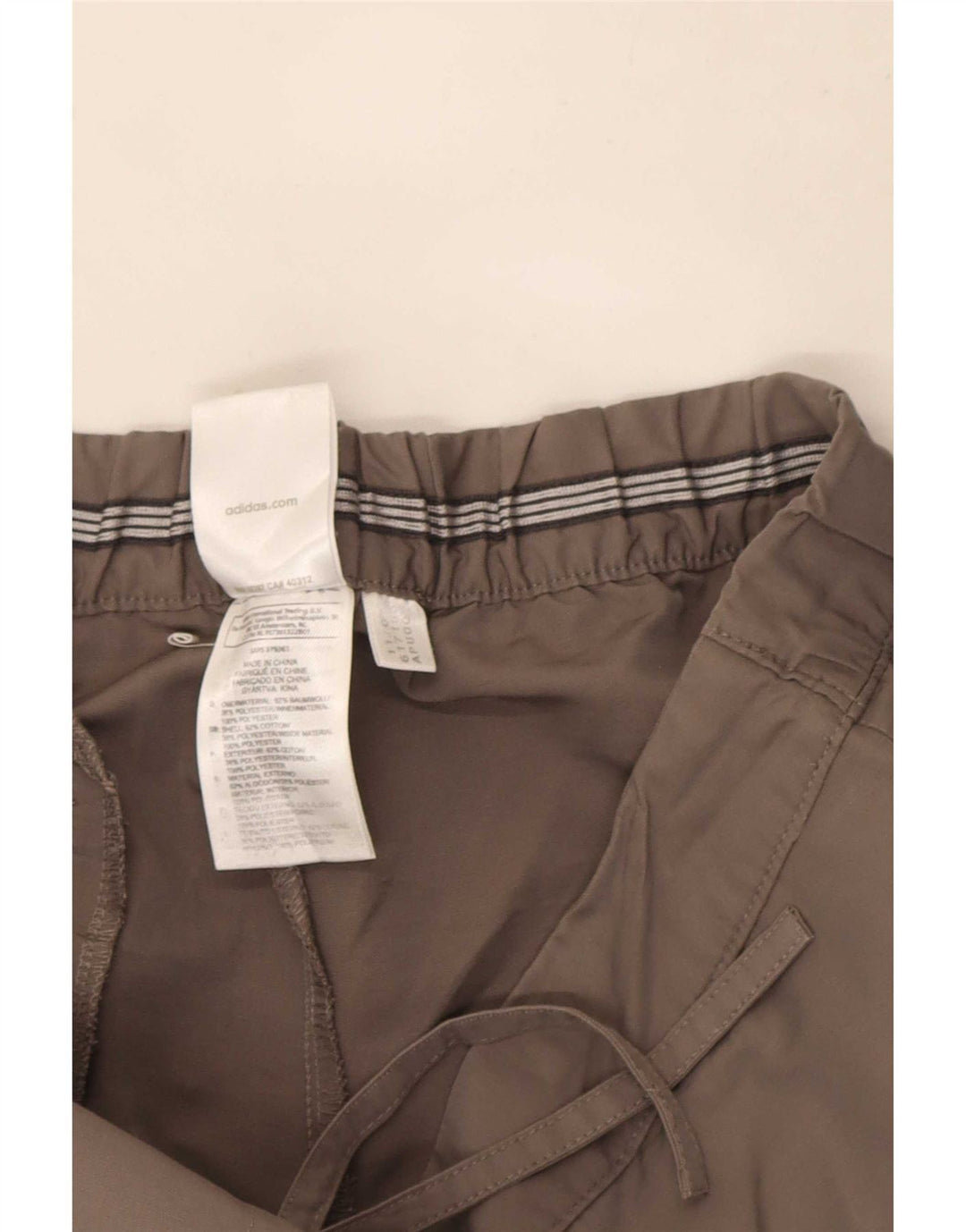 Женские шорты-бермуды Adidas UK 12 Medium W30 Серые хлопковые