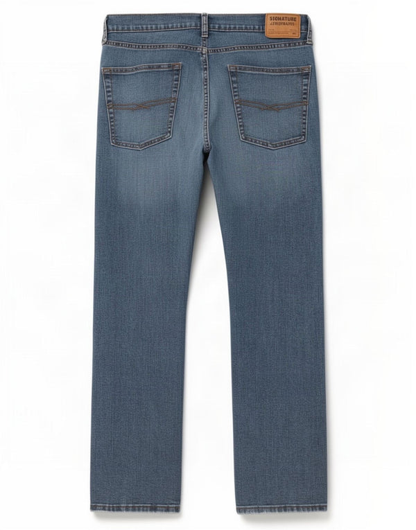 Мужские фирменные прямые джинсы Levi's W36 L32, синий хлопок