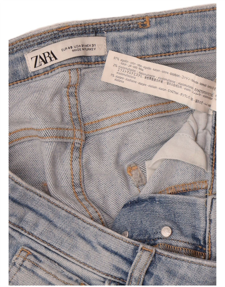 Мужские потертые узкие джинсы Zara EU 40 Medium W31 L30, синие, хлопок