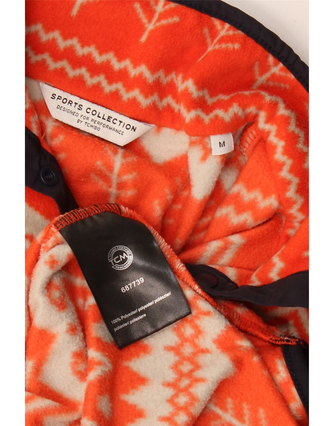 СЕРТИФИЦИРОВАННЫЙ ТОВАР TCHIBO Женский флисовый джемпер UK 14, средний оранжевый