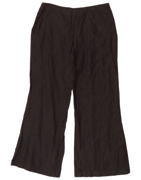 Женские повседневные брюки-клеш Marks & Spencer UK 14, большие W32 L30, черные