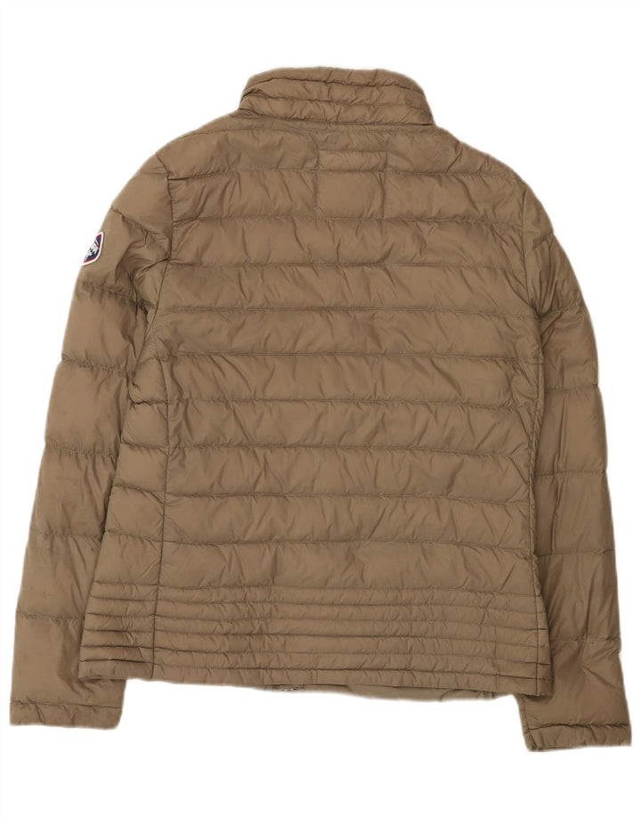 Женская стеганая куртка Puffa UK 14, большая, коричневая, полиамид
