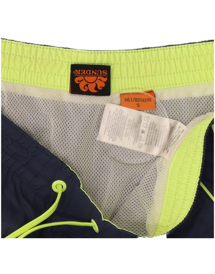 Мужские шорты для плавания Sundek, маленькие, темно-синие, нейлоновые пляжные