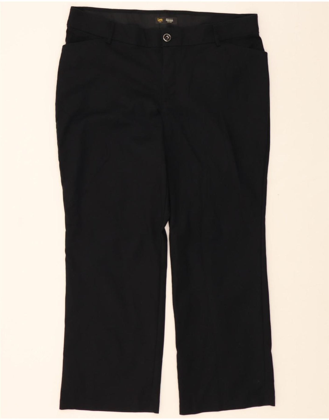 LEE Womens Mid Rise Regular Fit Casual Trousers W40 L30 Black Vintage Lee and Second-Hand Lee from Messina Hembry 