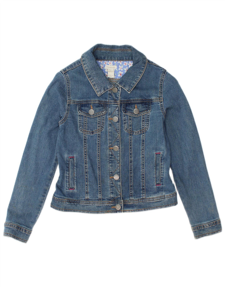 MONSOON Girls Denim Jacket 11-12 Years Blue Cotton