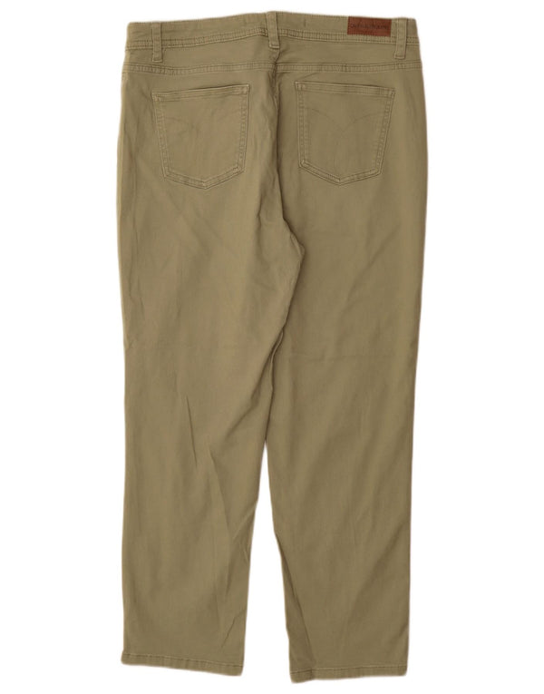 CALVIN KLEIN Женские повседневные зауженные брюки США 10, большие W30 L27, зеленые