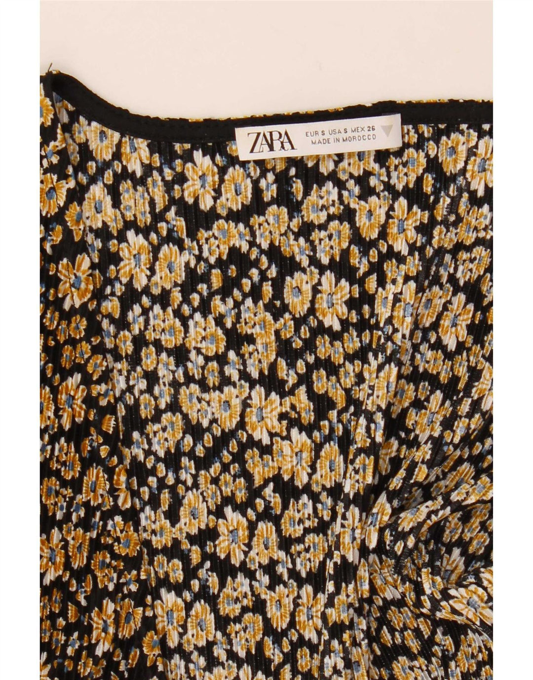 Женский комбинезон Zara UK 10, маленький черный с цветочным принтом