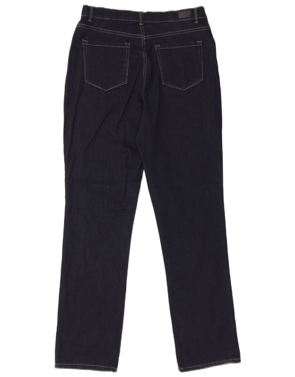 Женские прямые джинсы LEE с высокой талией, США 10, большие W30 L32, темно-синие