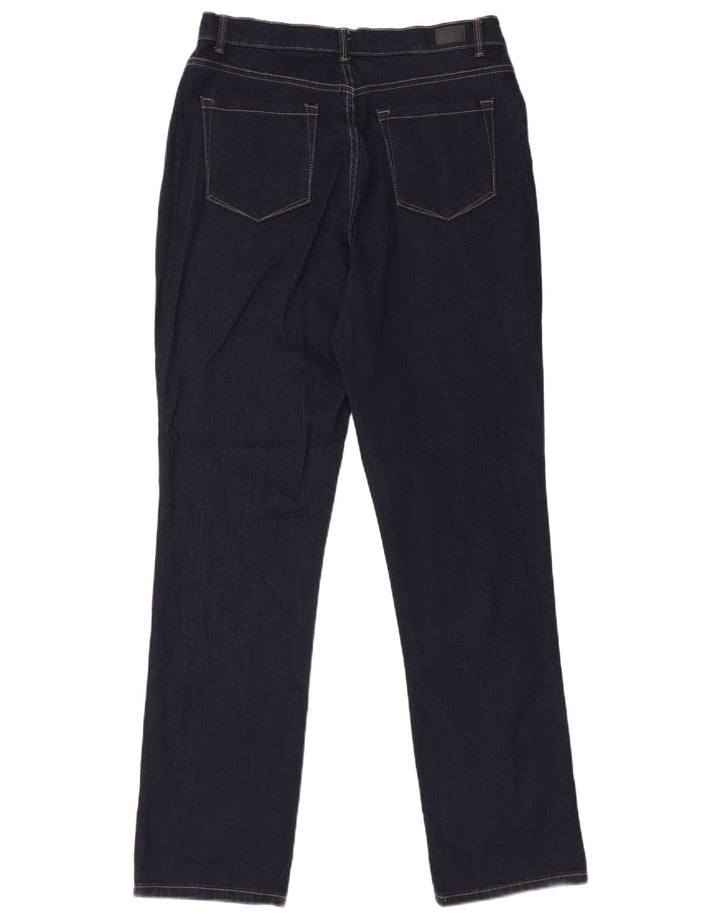 Женские прямые джинсы LEE с высокой талией, США 10, большие W30 L32, темно-синие