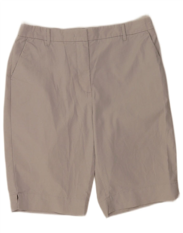 Женские шорты чинос Marks & Spencer UK 12 Medium W30 Серые хлопковые