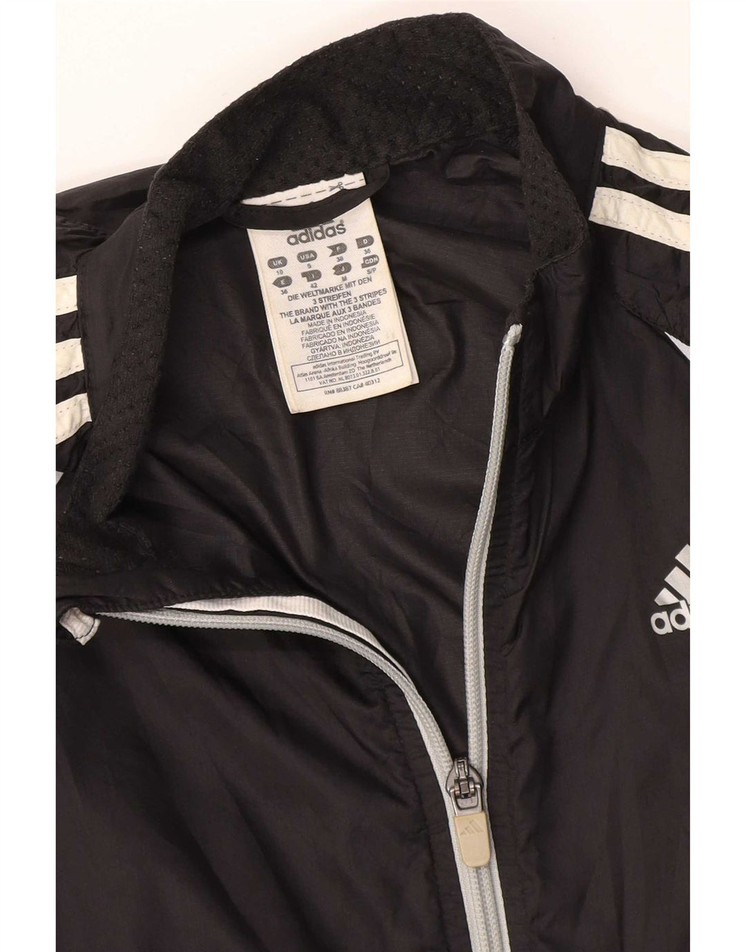 Женский спортивный костюм Adidas Top Jacket UK 10, маленький черный нейлон