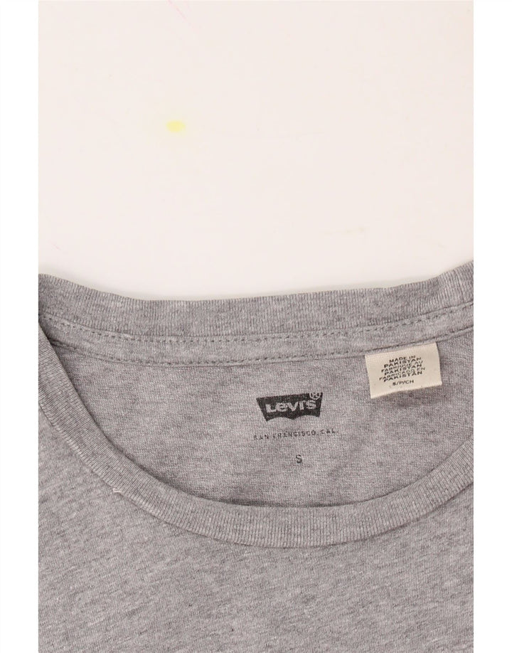 LEVI'S Mens Graphic T-Shirt Top Small Grey Cotton Vintage Levi's and Second-Hand Levi's from Messina Hembry 
