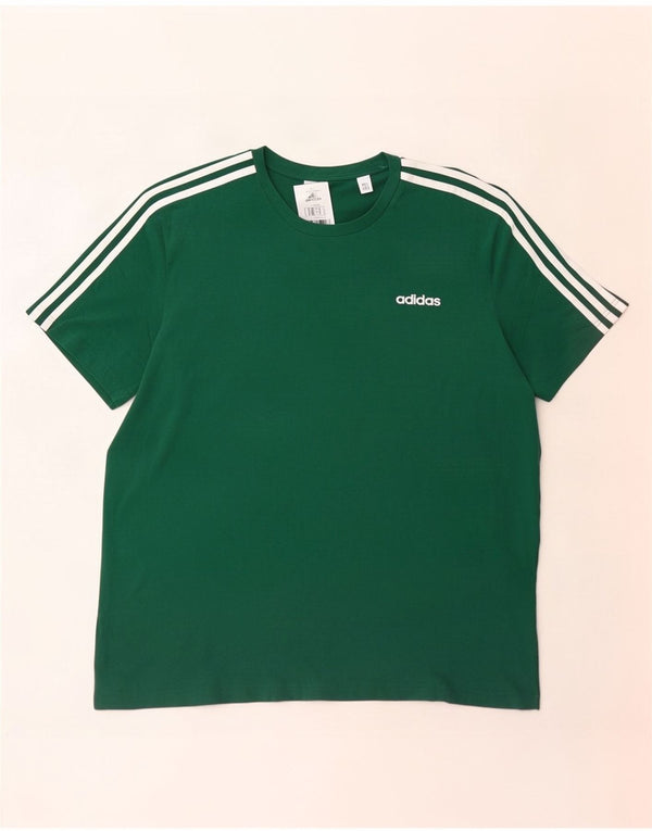 Adidas Мужская футболка Top 2XL Зеленый хлопок
