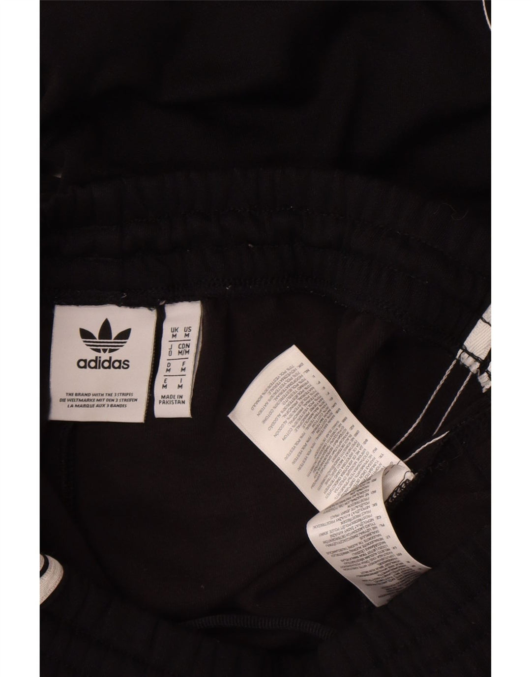 Adidas Mens Tracksuit Trousers Joggers Medium Black Polyester