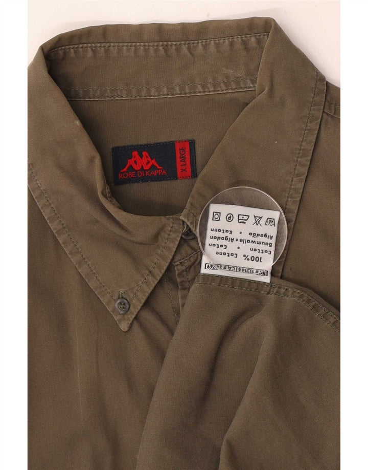 Мужская рубашка Kappa XL, цвет хаки, хлопок