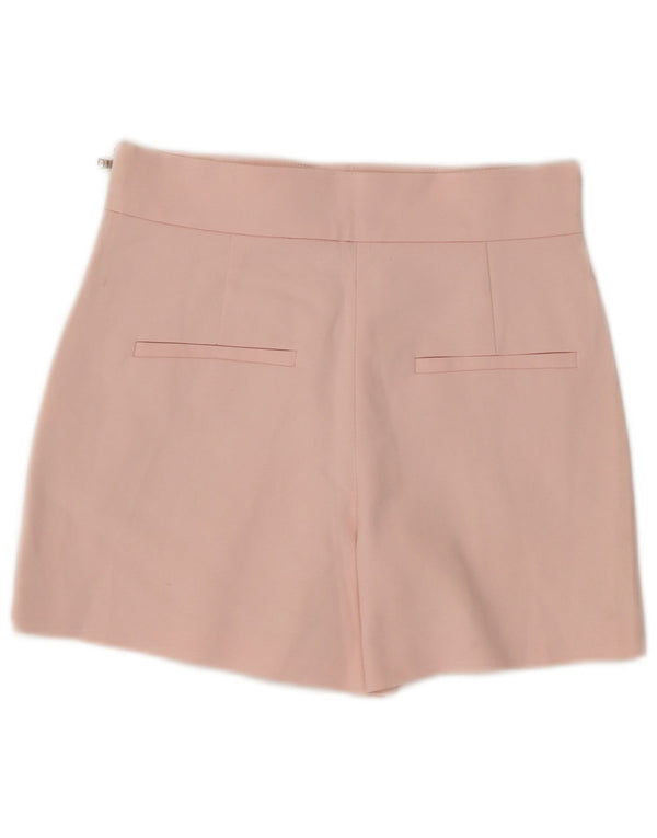 Женские повседневные шорты с высокой посадкой Zara XS W25, розовый хлопок
