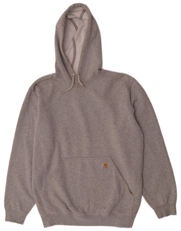 Carhartt Mens Loose Fit Hoodie Jumper Medium Grey Cotton