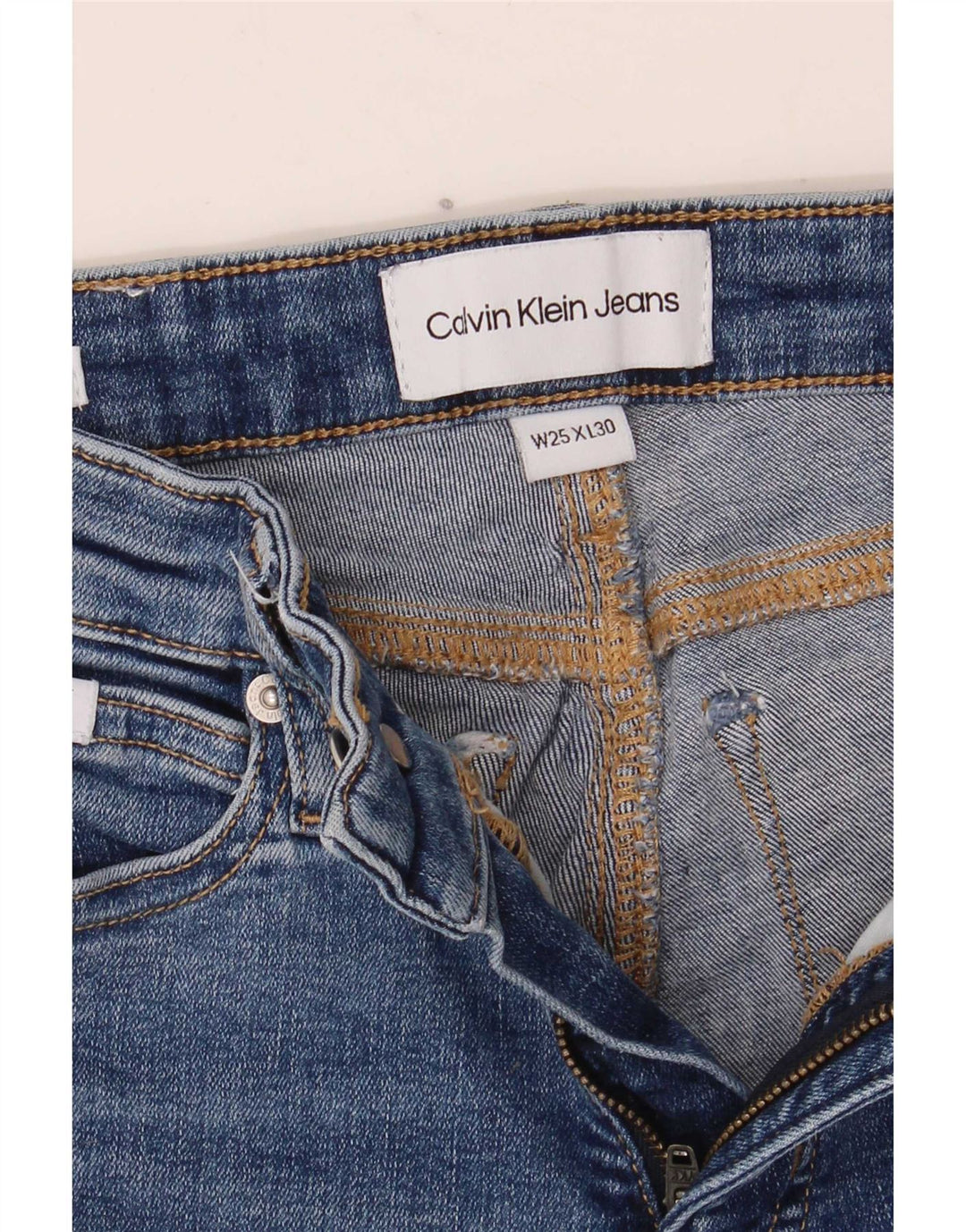 Женские джинсы скинни Calvin Klein W25 L30 синие