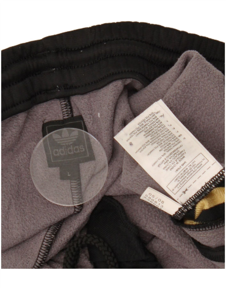 Женские спортивные брюки ADIDAS UK 16, большие черные нейлоновые