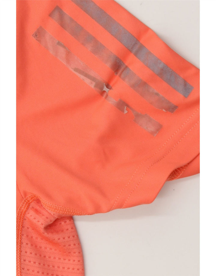 Adidas Мужская футболка для бега Top Small Orange Polyester