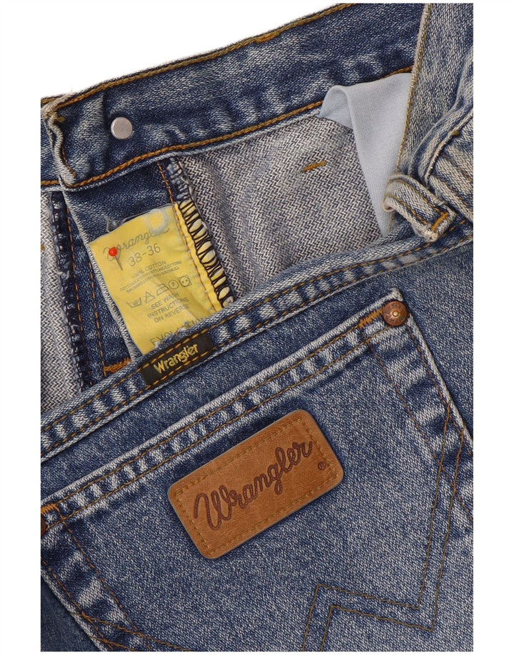 Мужские прямые джинсы Wrangler W38 L36, синие, хлопок