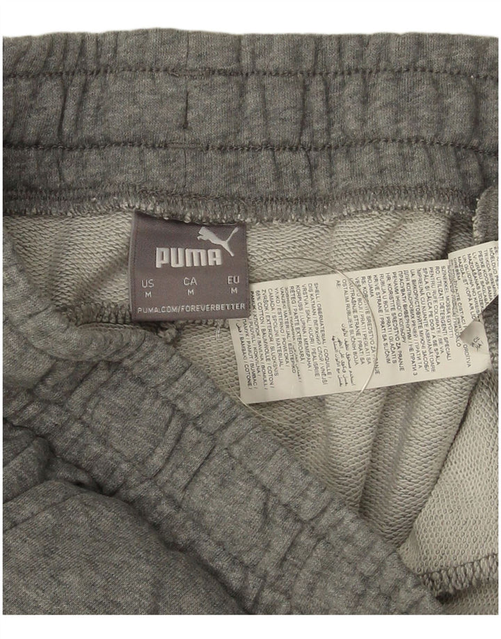 Мужские спортивные шорты Puma из хлопка среднего серого цвета