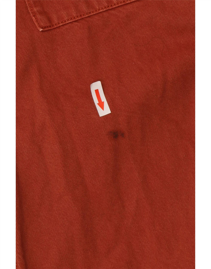 Мужская джинсовая рубашка Jack & Jones, маленькая коричневая, хлопок