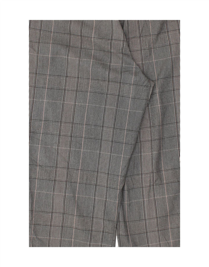 LEE Womens Straight Casual Trousers US 16 2XL W38 L33 Grey Check Polyester Vintage Lee and Second-Hand Lee from Messina Hembry 