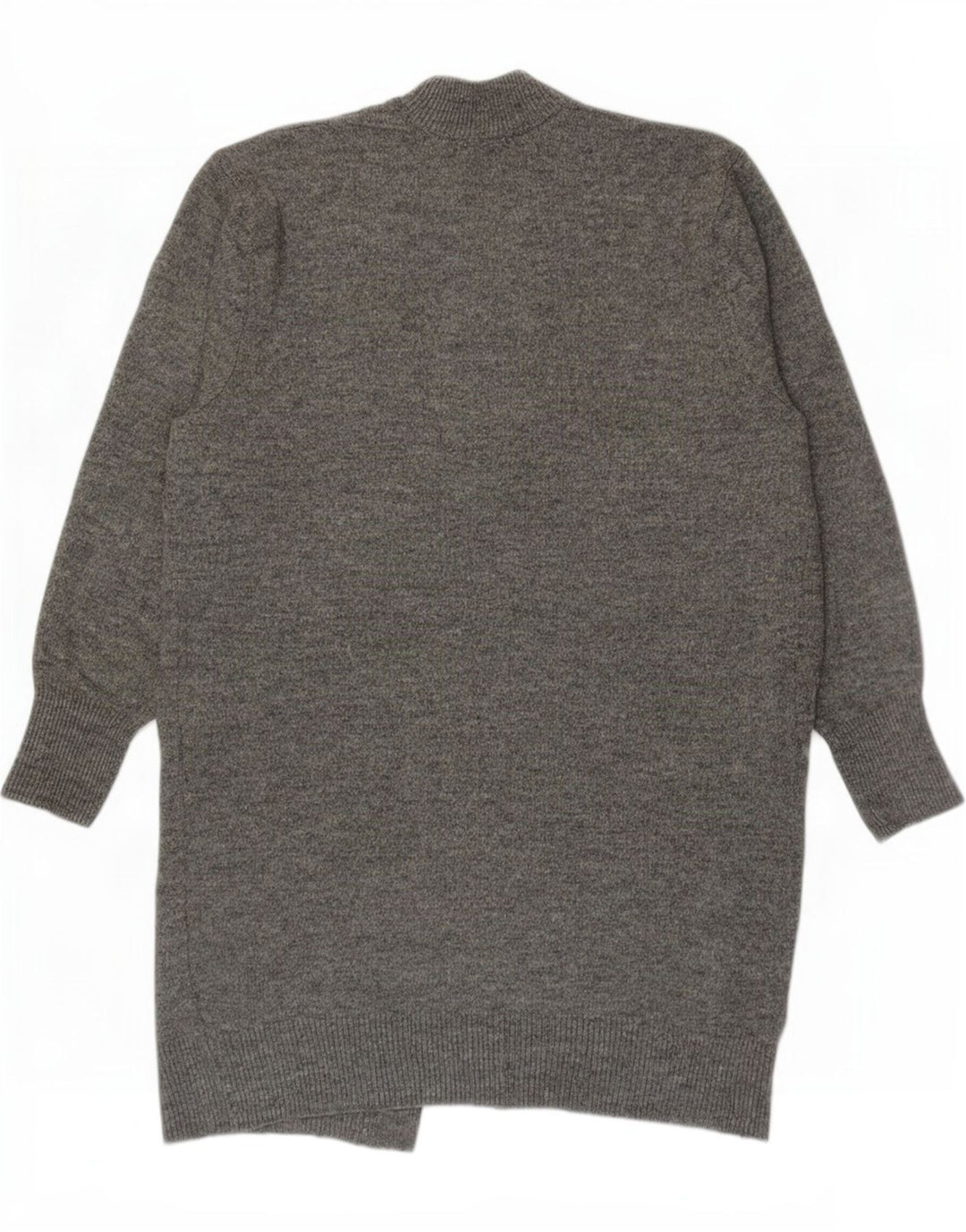 Женский удлиненный открытый кардиган Zara UK 14, средний серый акрил