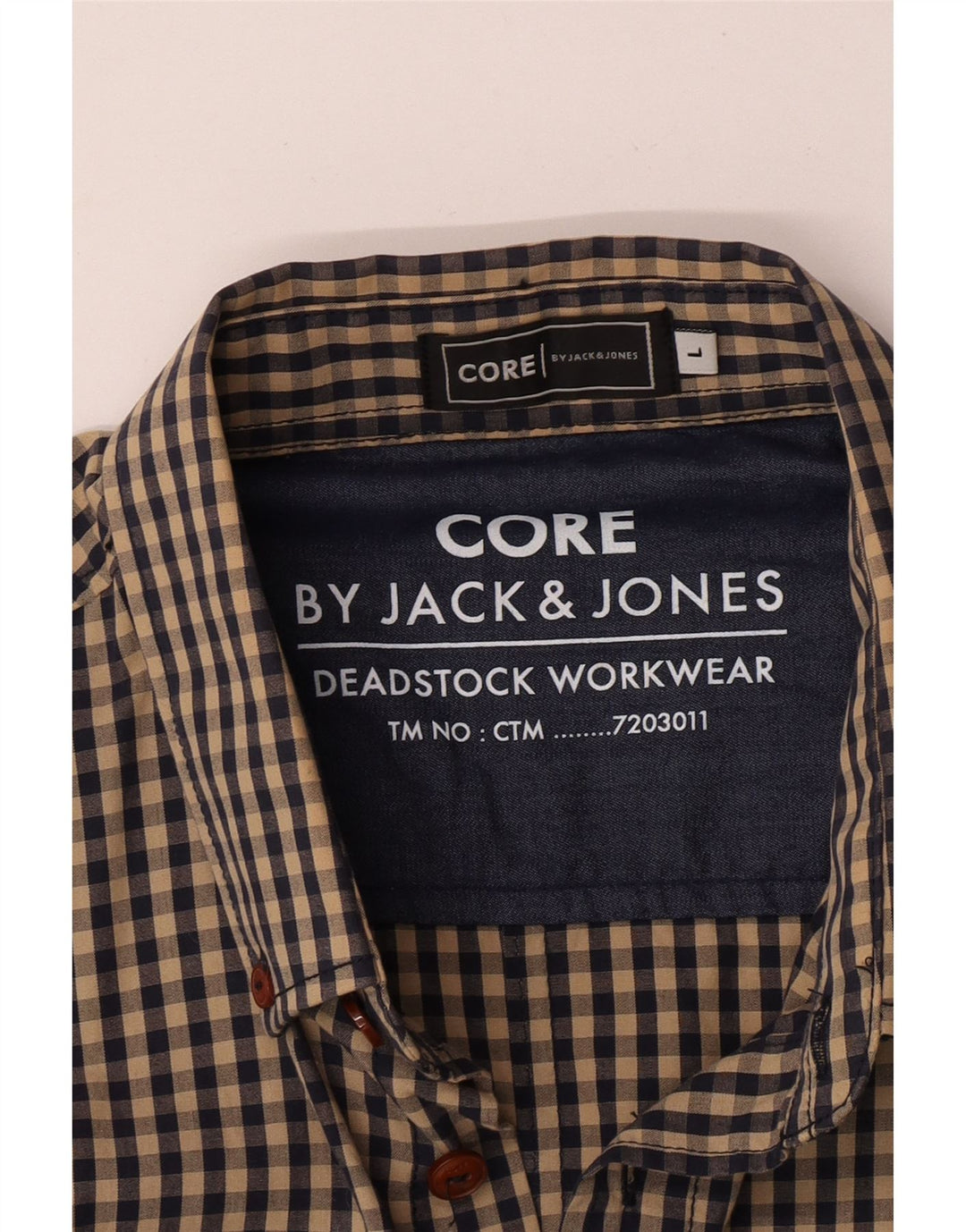 Мужская рубашка Jack & Jones, большая коричневая клетка